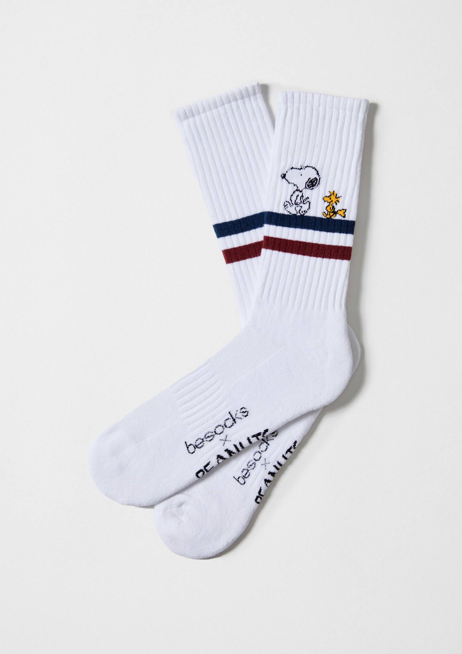 BeSnoopy Stripes Street - 100% Organic Cotton Socks: Blanco / 36/40
