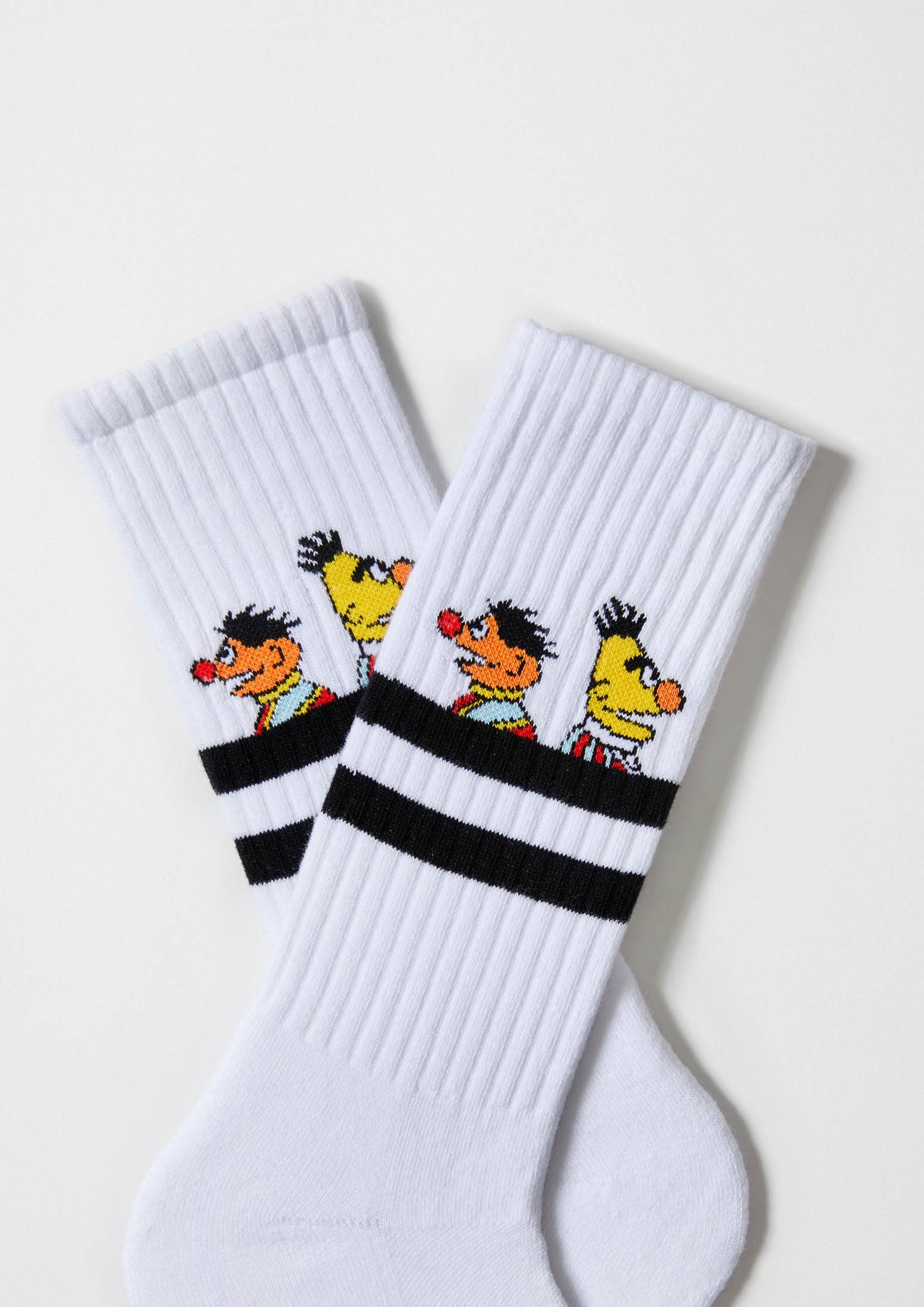 BeSesameStreet Epi & Blas Street - 100% Organic Cotton Socks: Blanco / Intl / 36/40