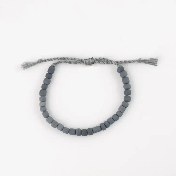 Pulsera De Perlas Labuan  Gris