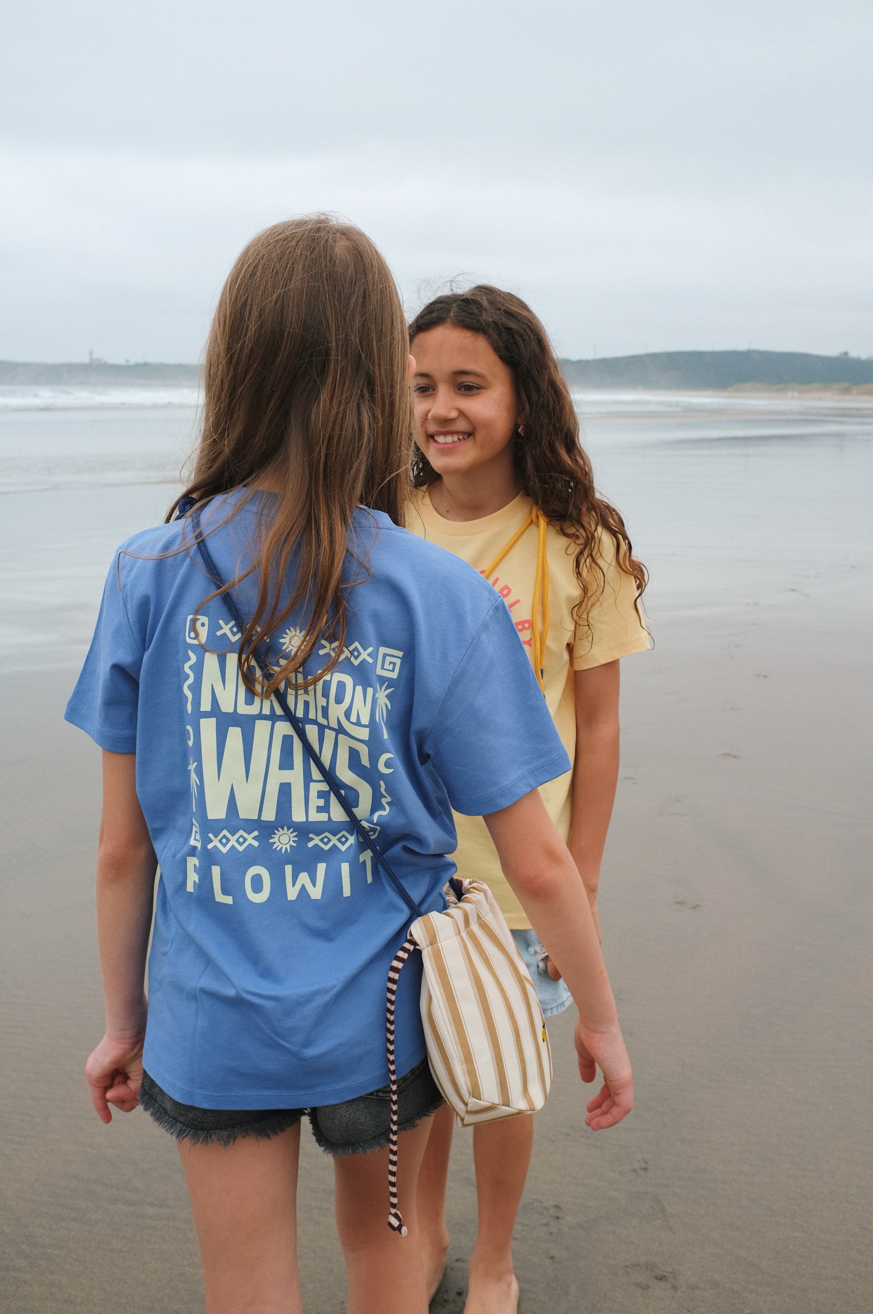 Camiseta Flowit Northern Wave Azul Infantil 3-13 Años