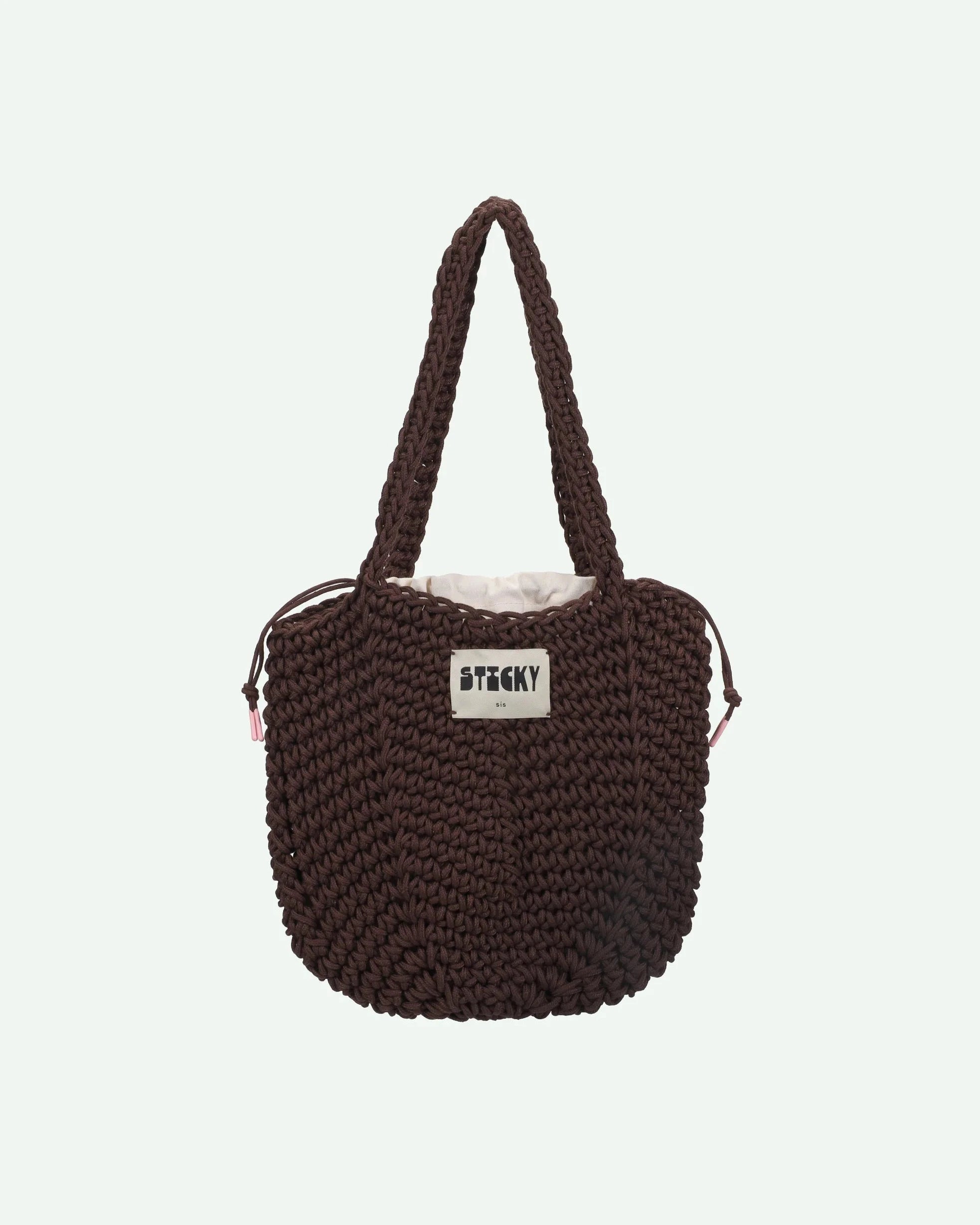 Bolso Sticky Lemon Siss Crochet bag • chocolate •