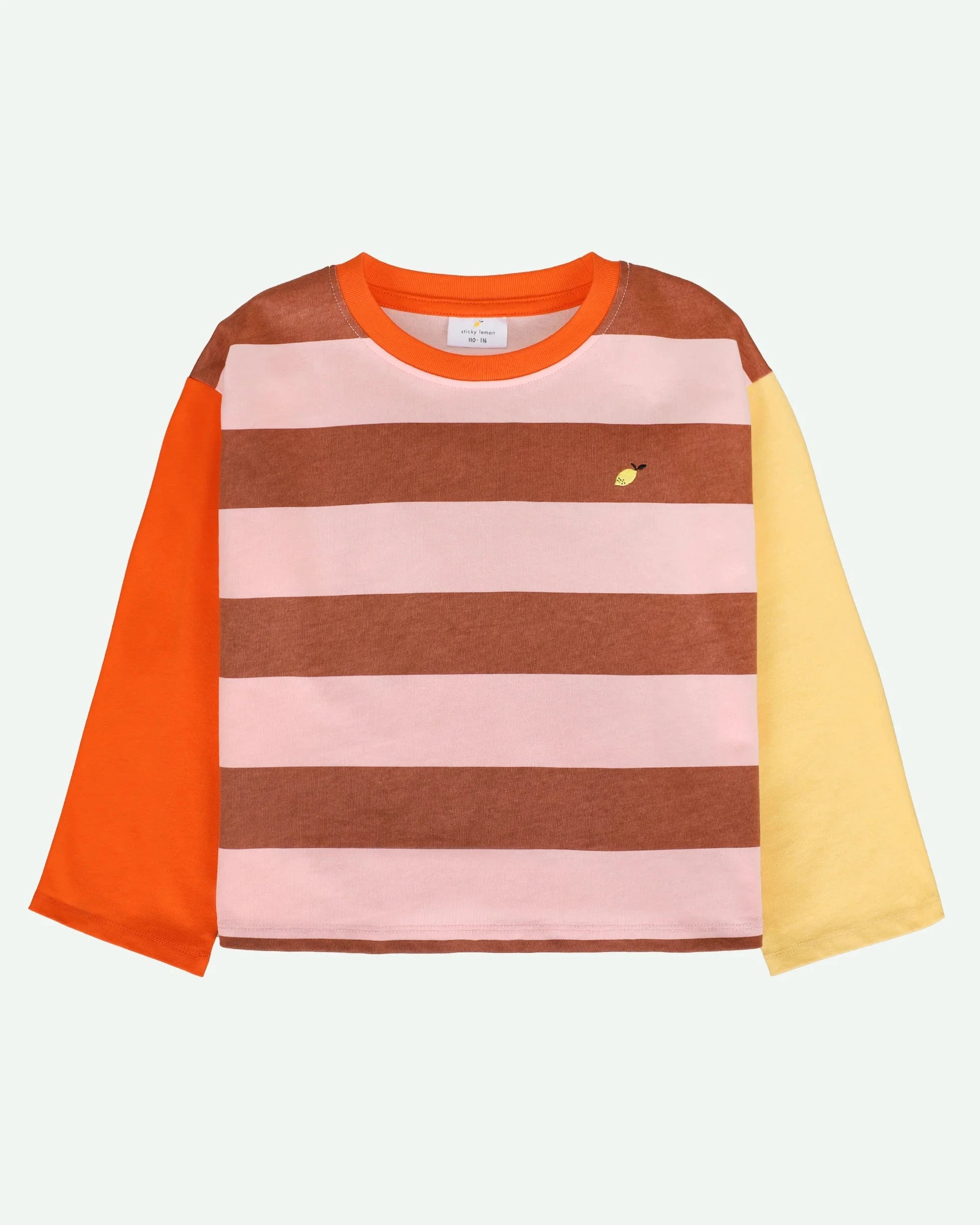 Camiseta De Manga Larga Camiseta Sticky Lemon Rayas
