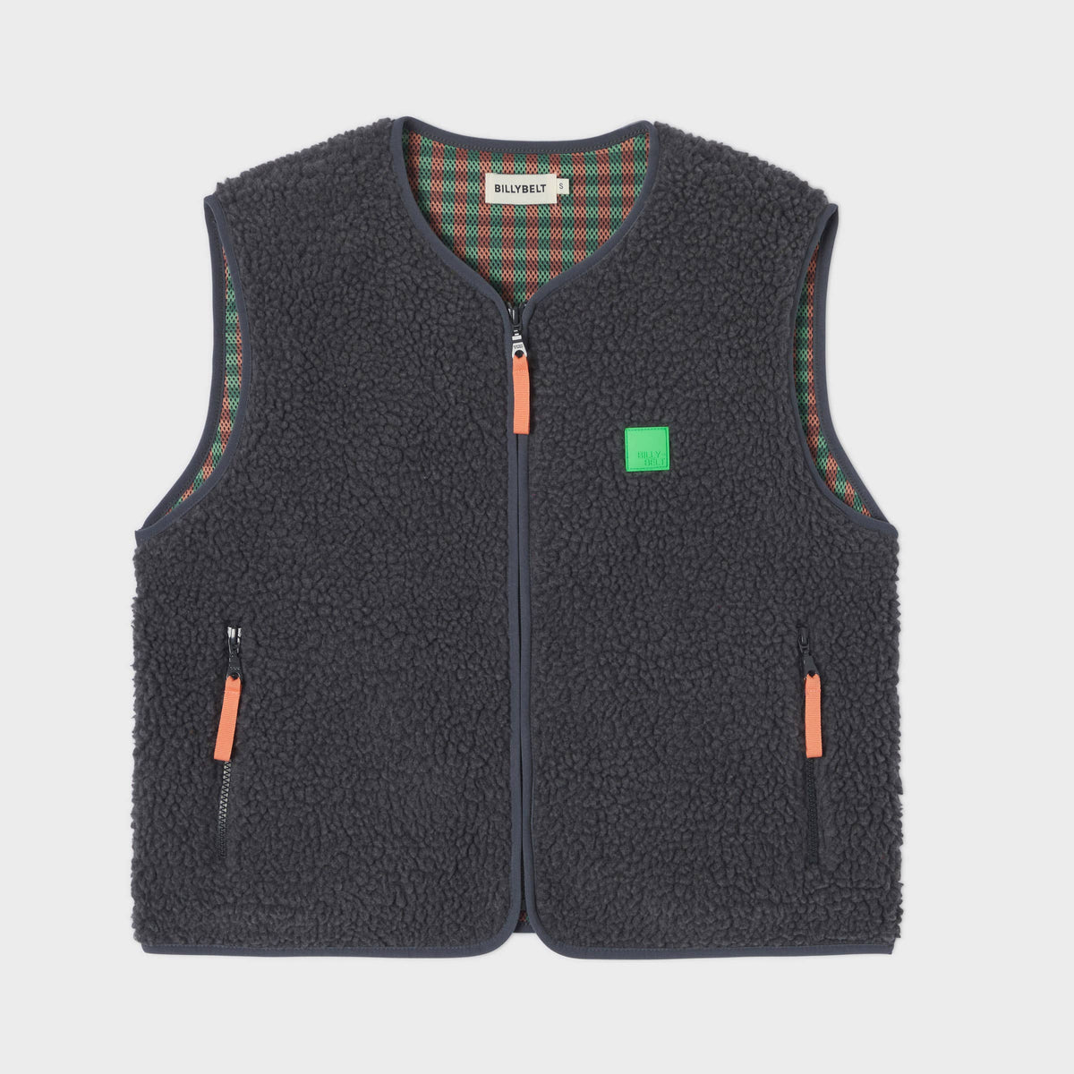 Chaleco sherpa de mujer con cremallera - Gris antracita: L