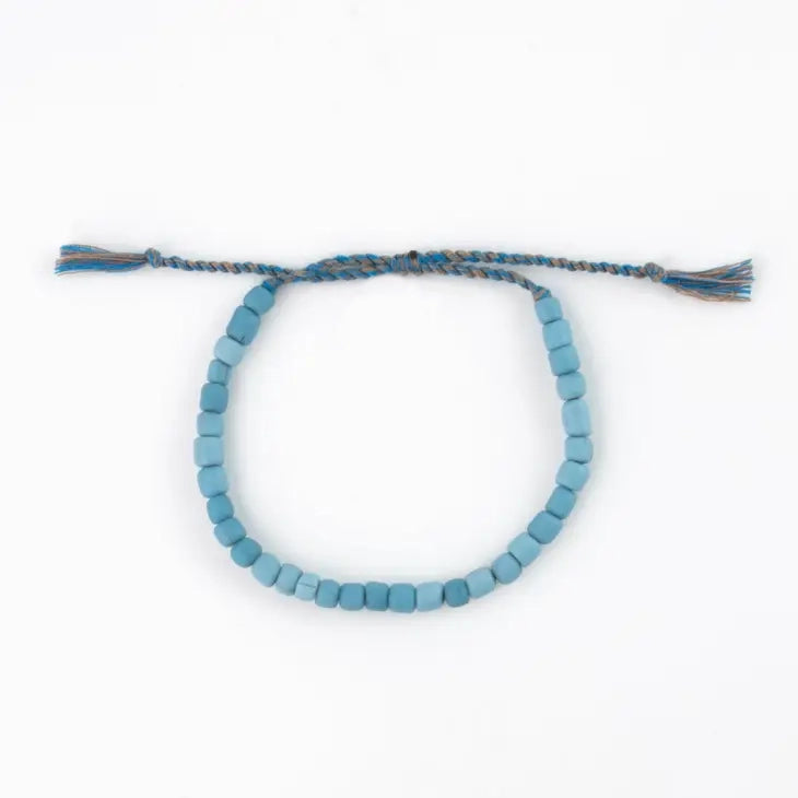 Pulsera De Perlas Labuan  Azul