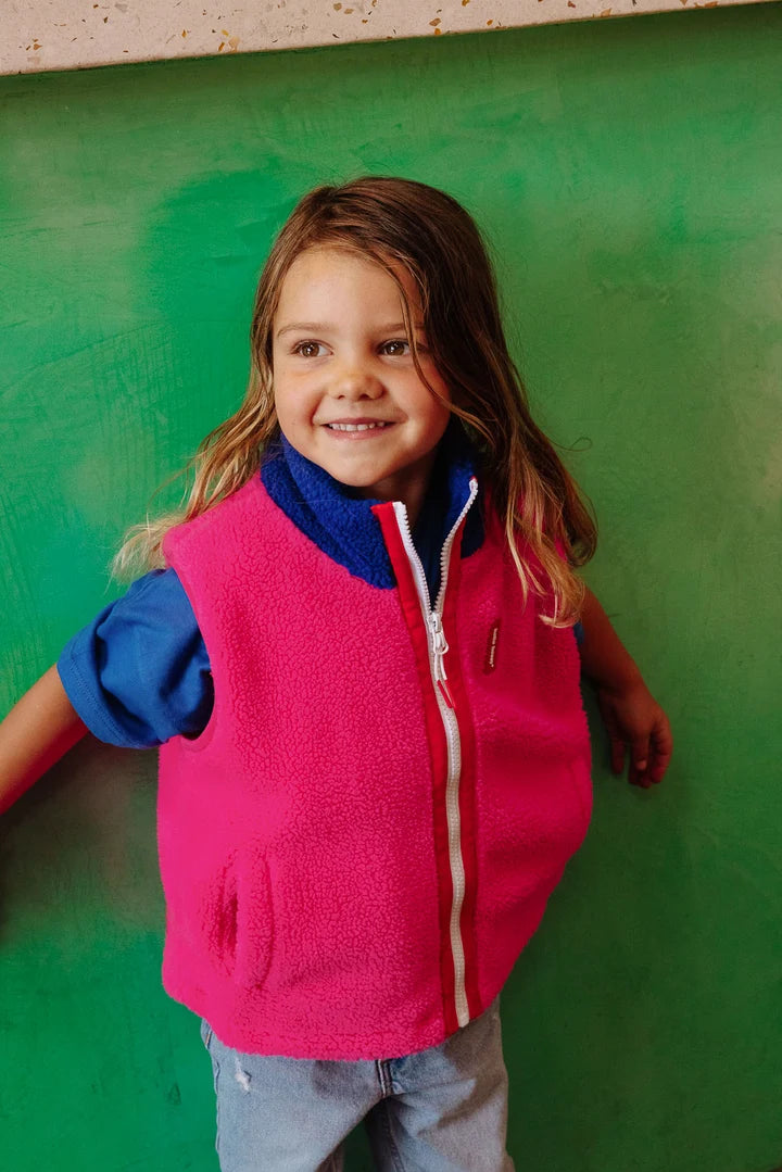 Chaleco Polar Hello Hossy Fuchsia