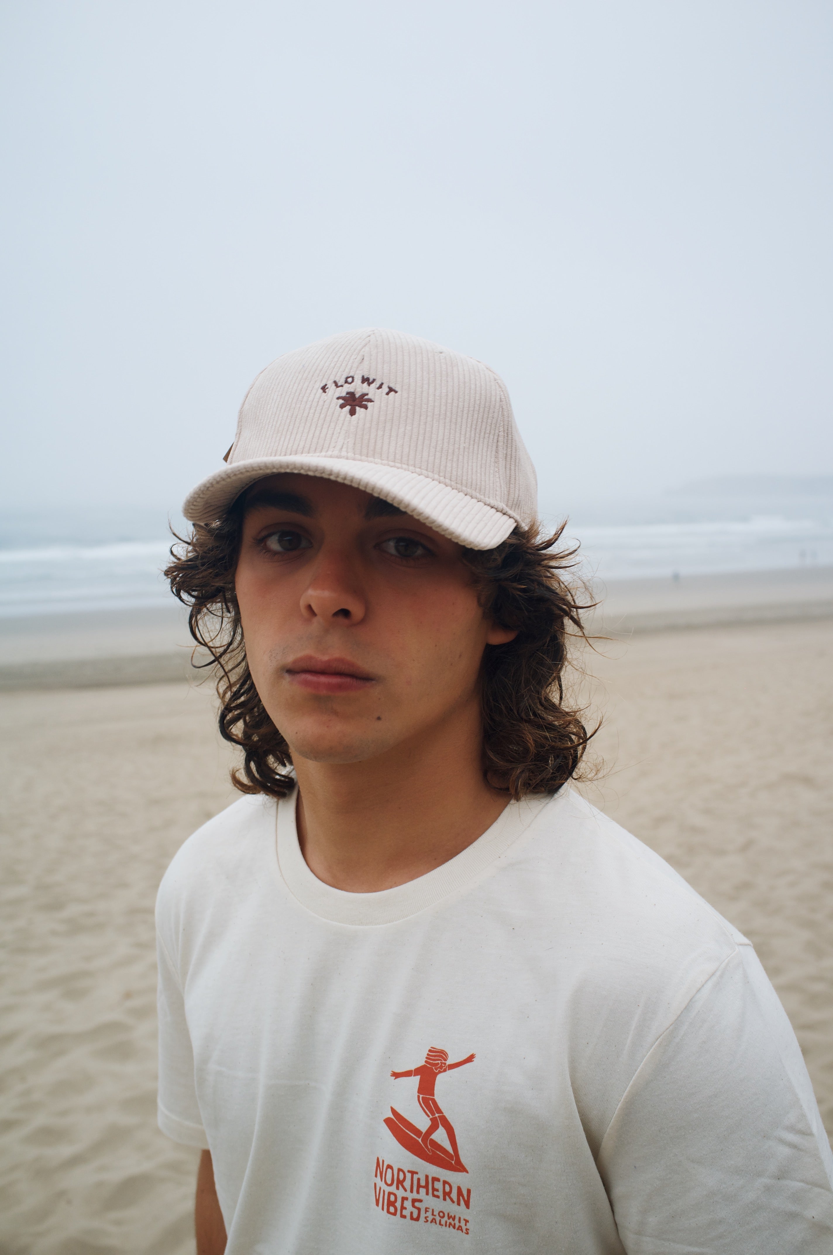 Gorra Flowit Palmera Beige Pana