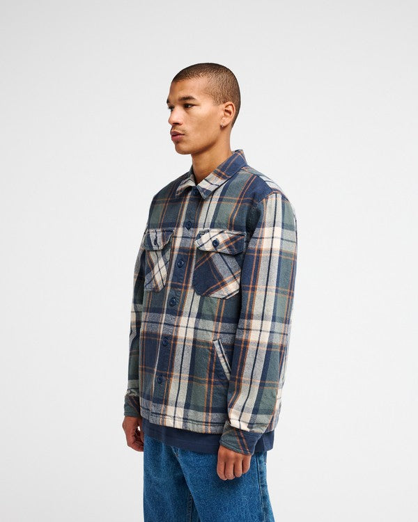Camisa Acolchada RVCA Flight Risk Azul Para Hombre