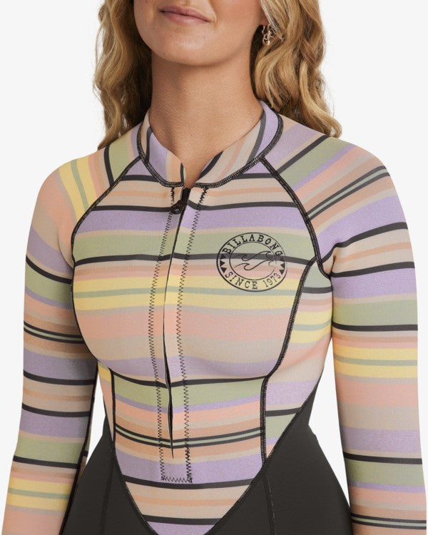 Traje de Surf con Cremallera en el Pecho 2/2 Salty Dayz Natural Light para Mujer