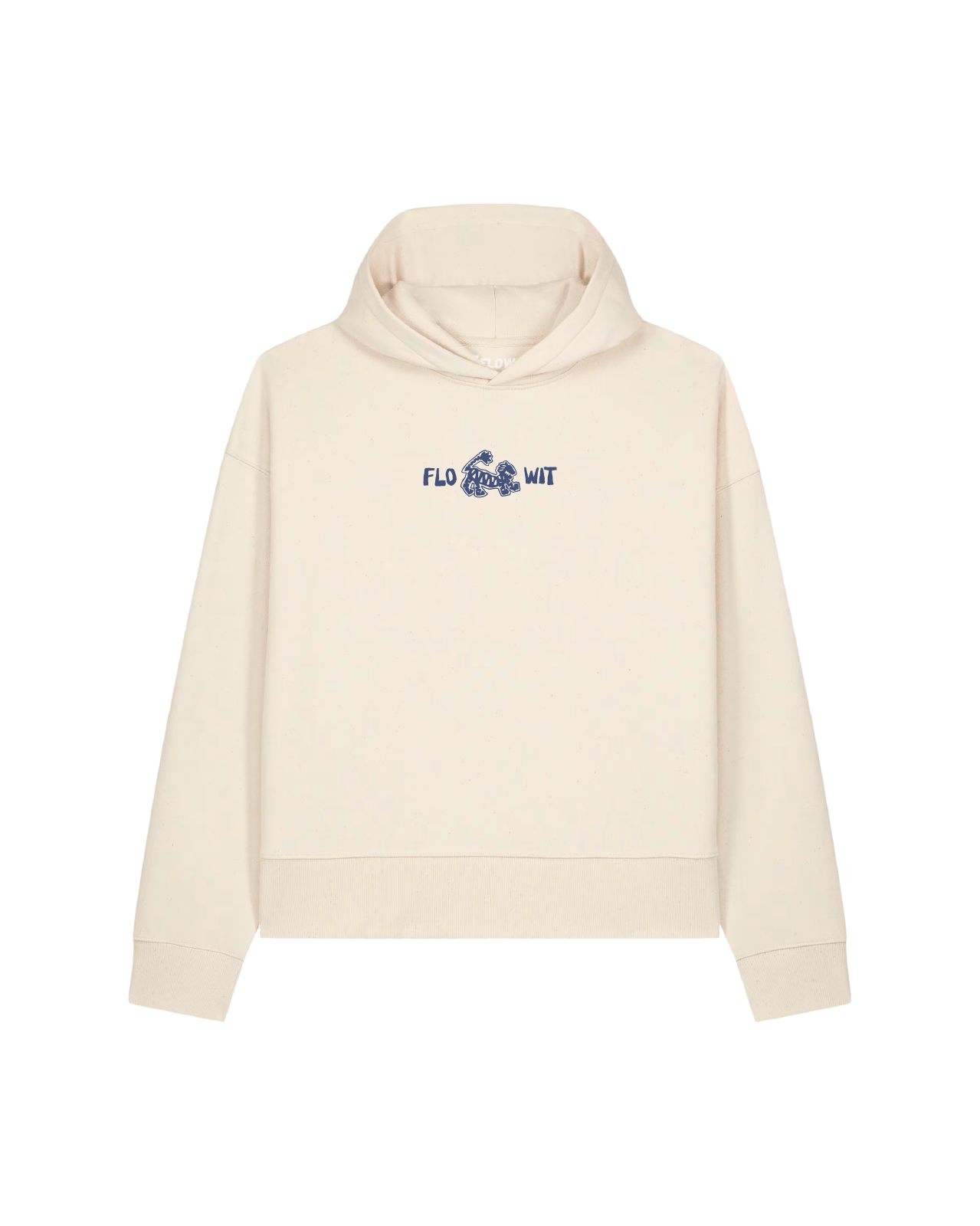 Sudadera Flowit  Good Luck Algodón Reciclado Color Natural