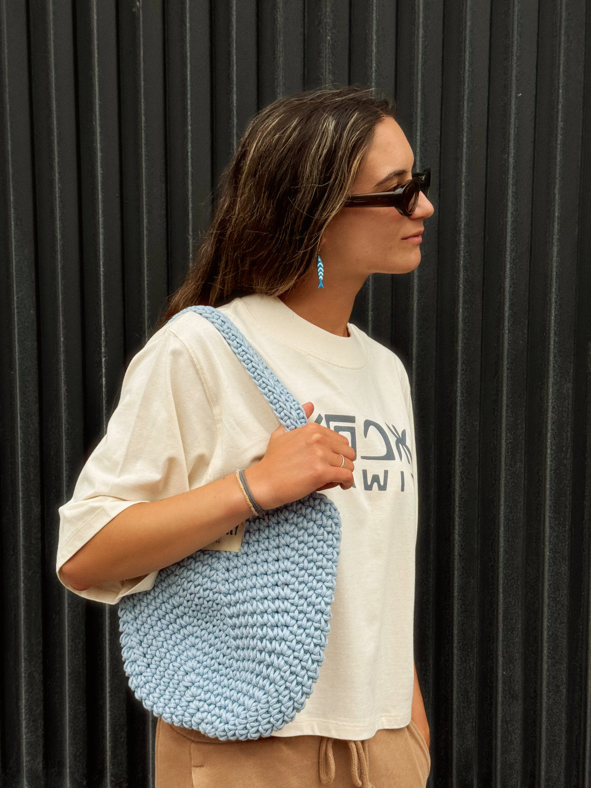 Bolso Sticky Lemon Siss Crochet bag • Sky •