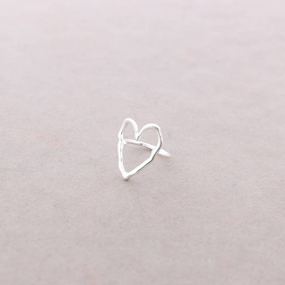 Anillo Lokatis Corazon Metal: Plateado