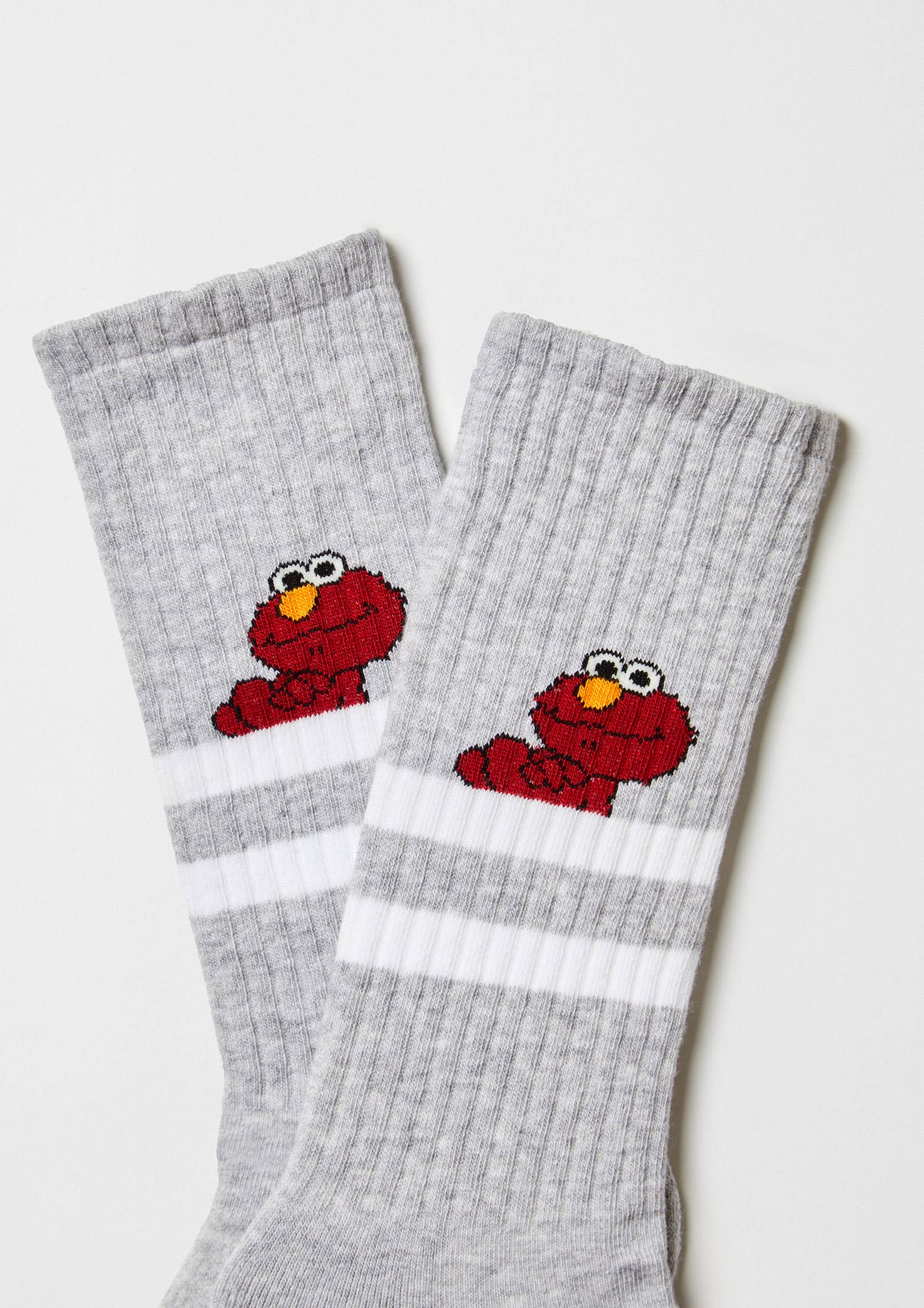 Calcetines BeSesameStreet Elmo Street - 100% Organic Cotton Gris