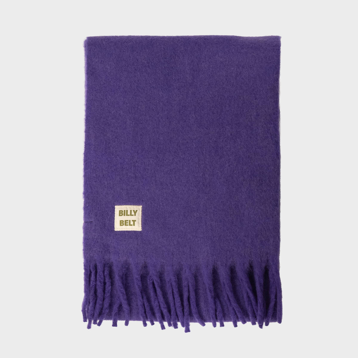 Bufanda ancha de mezcla de lana - Violeta