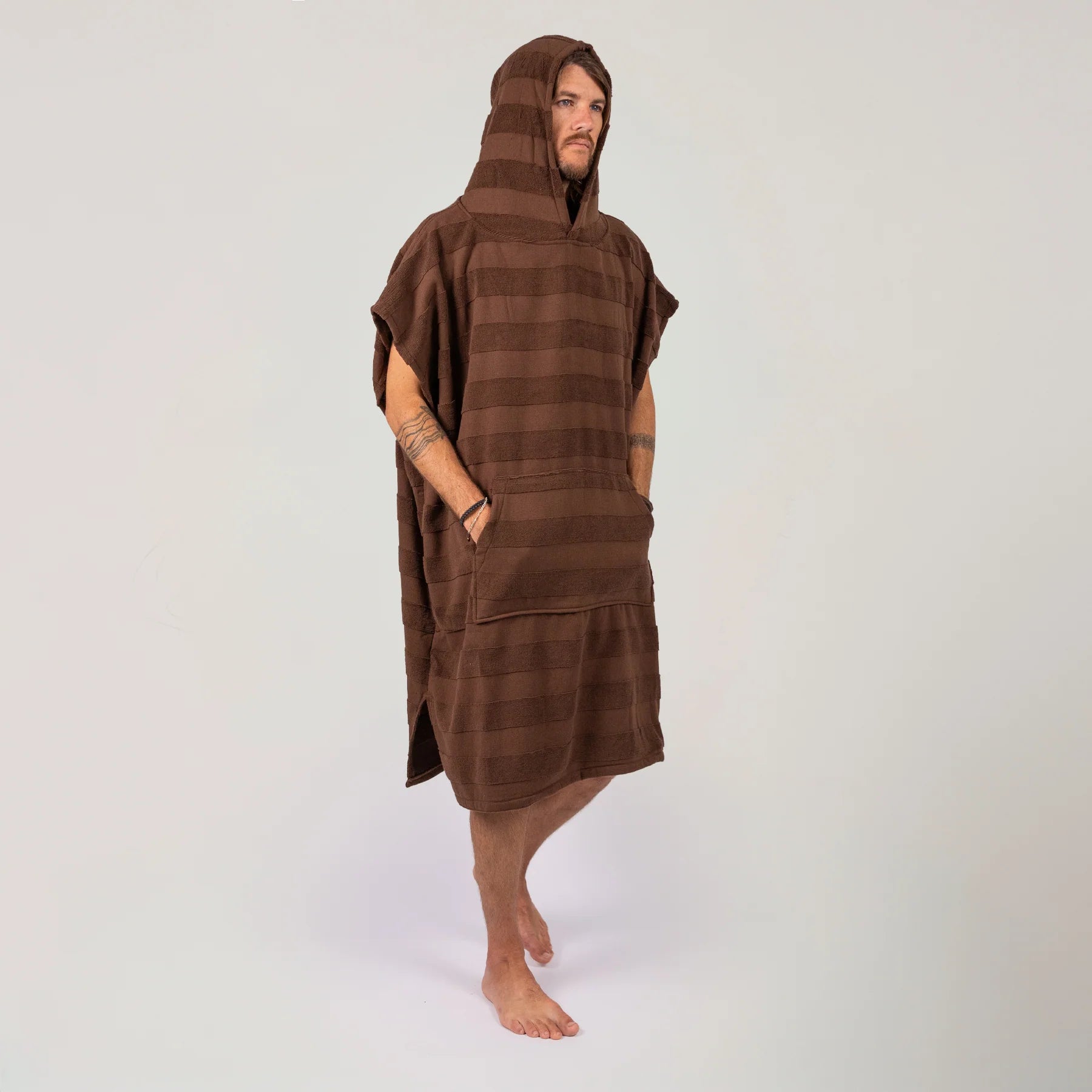 Poncho Ocean Earth Lazy Cacao Para Hombre