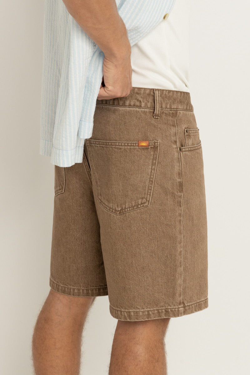 Pantalón Corto Rhythm Subtle Denim Color Camel