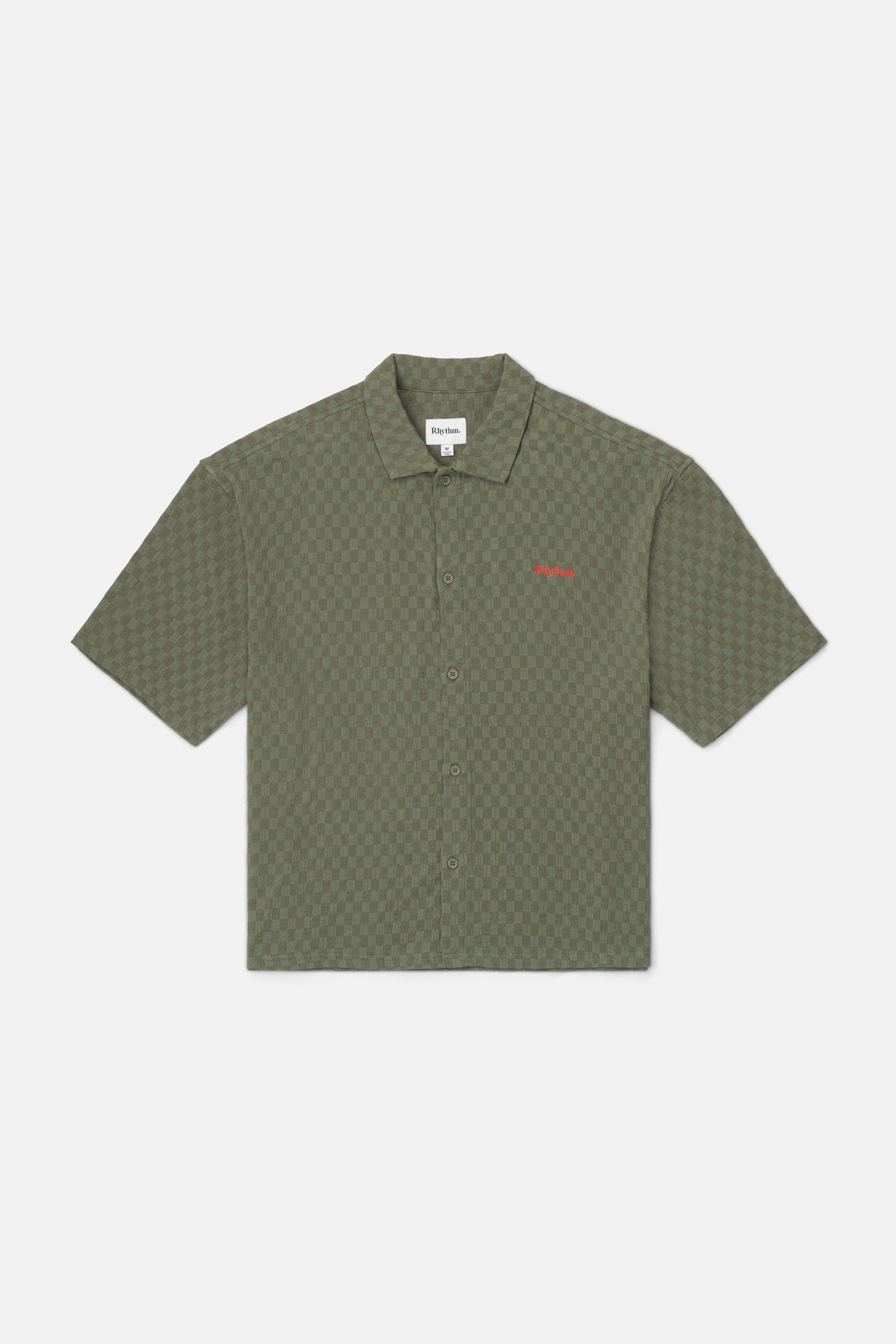 Camisa RHYTHM  Wash Check Relaxed Green Para Hombre