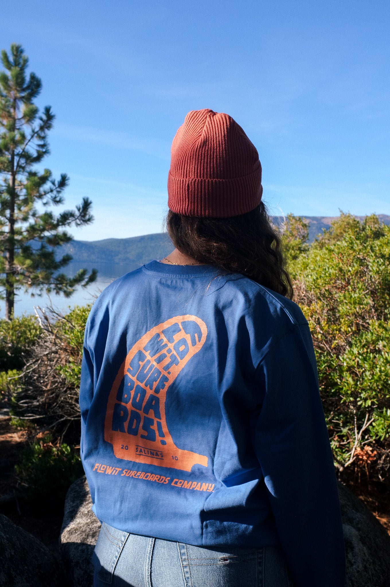 Camiseta De Manga Larga Quilla Azul