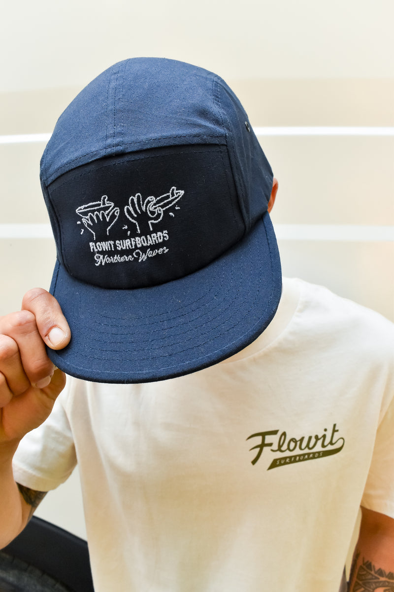 Flowit Gorra Flowit 5 Paneles Northern Wave Marino – Flowit Surfboards