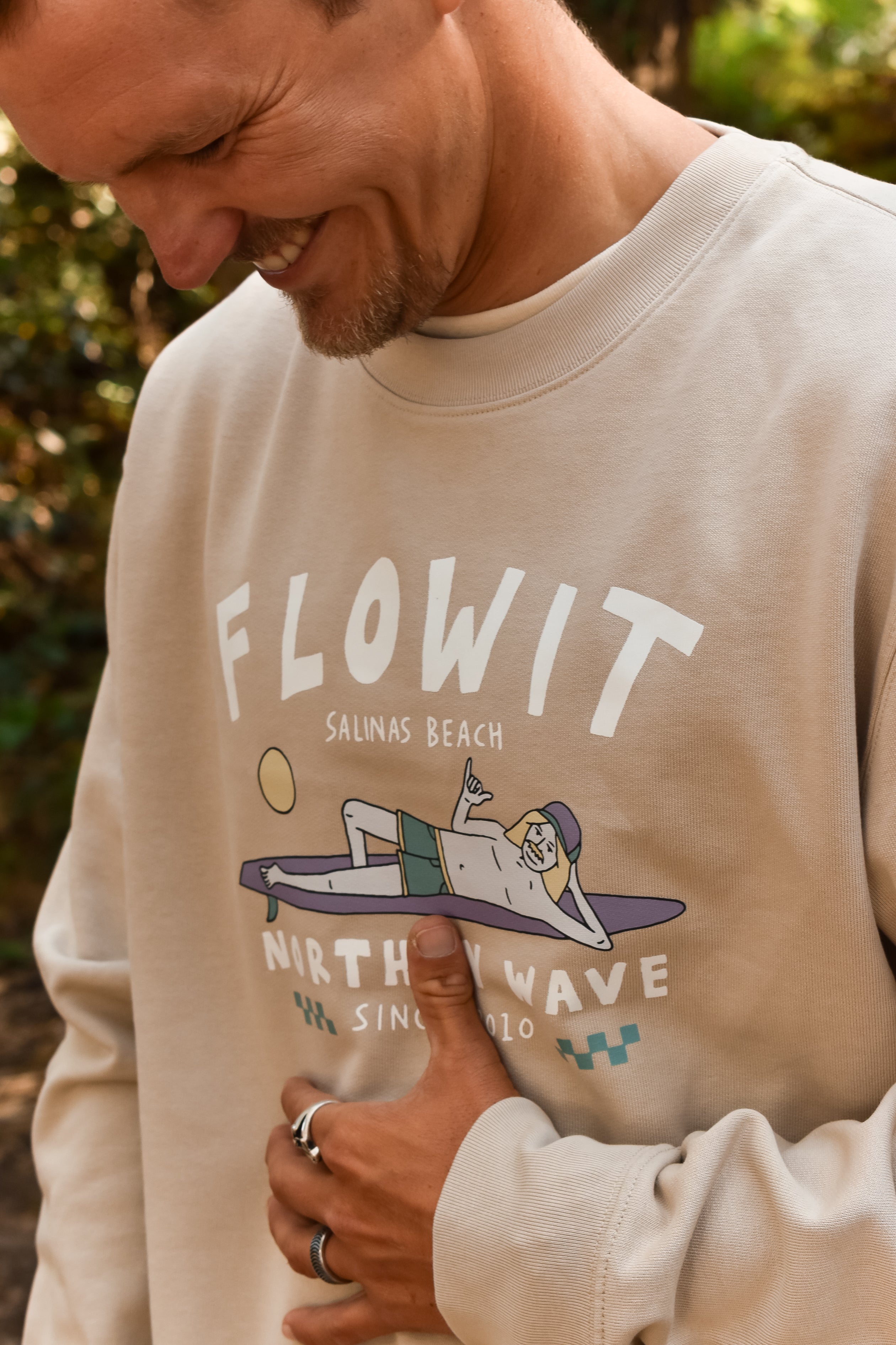 Sudadera Sin Capucha Flowit Muchacho Unisex