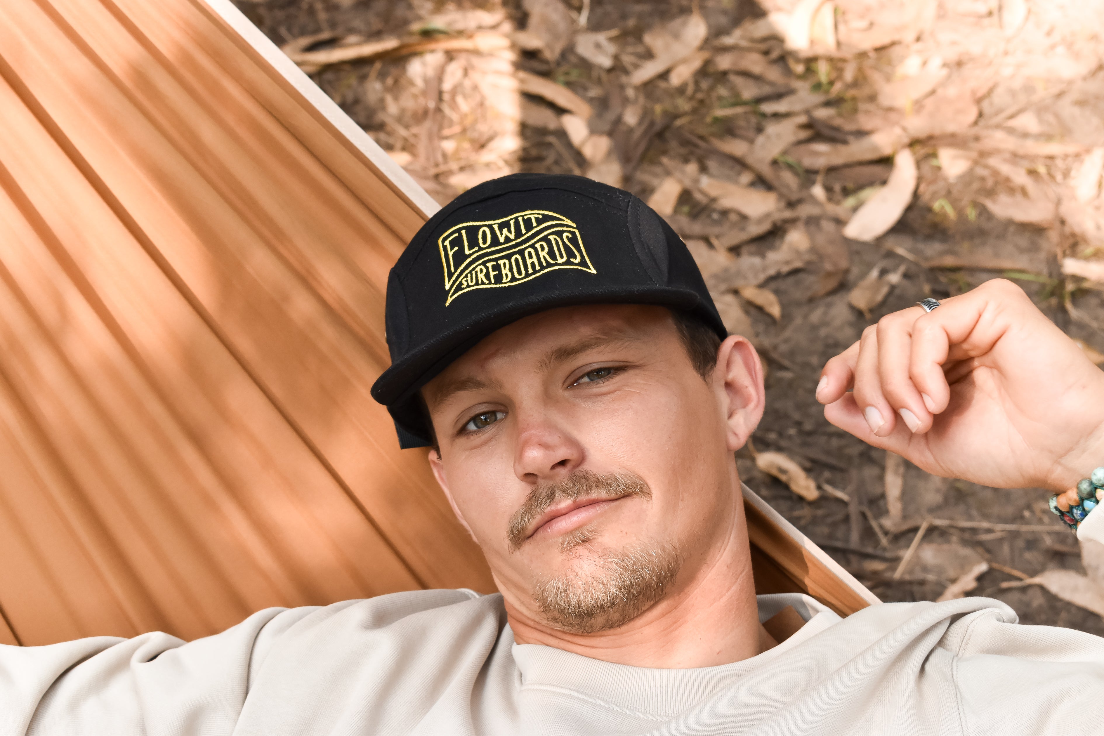 Gorra  5 Paneles Flowit Banderas Negra