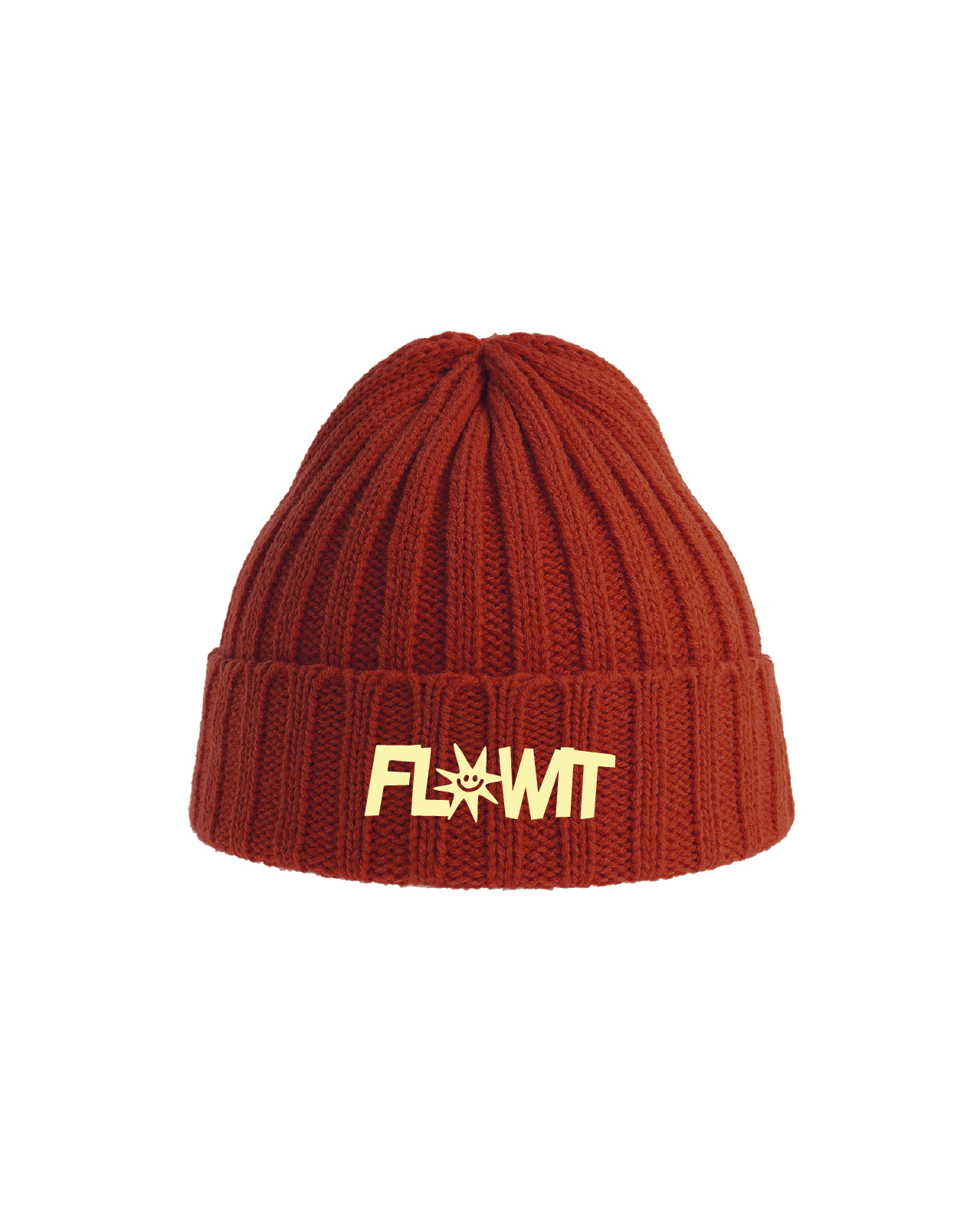 Gorro Flowit Estrella Teja Bordado Unisex