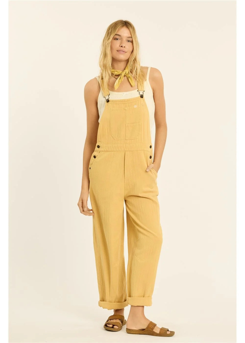 PETO Sisstreevolution Kaden Barrel Leg Woven Overall Para Mujer