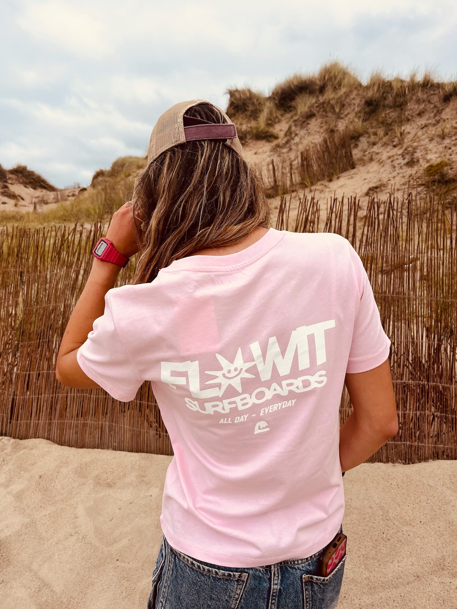 Camiseta Flowit Star  Rosa Para Mujer