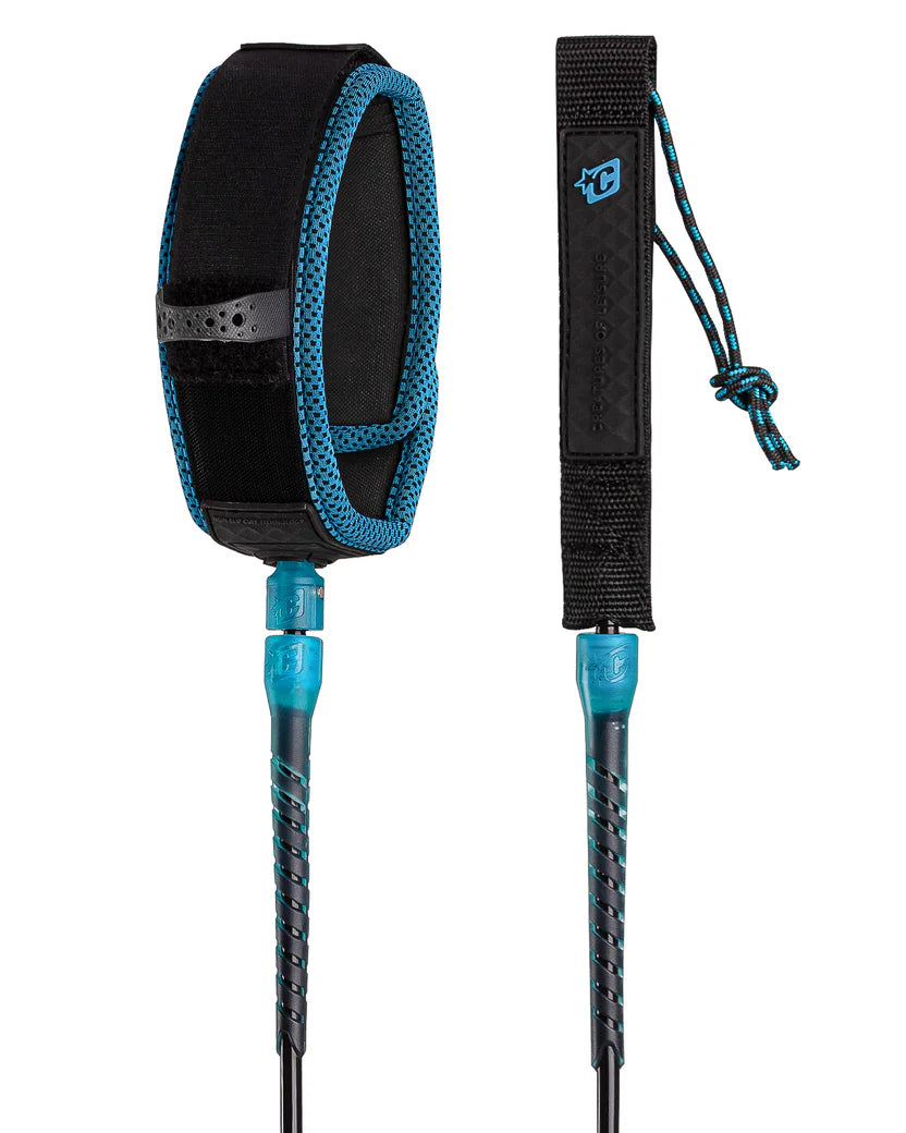 Invento Leash Longboard  Creatures Reliance Longboard Knee 9 Negro Cian