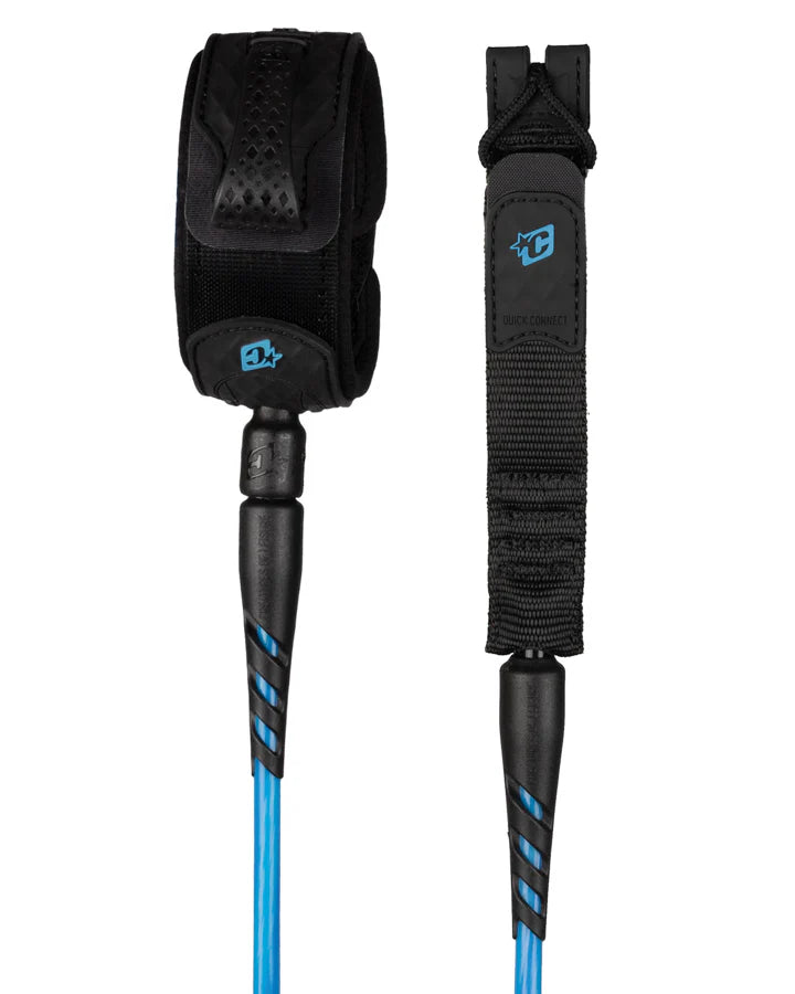 Invento Leash Reliance 2.0 Medium Duty 7 Cyan Twist Black