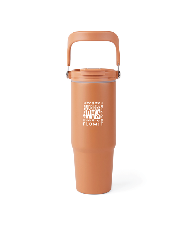 Flowit Vaso Termo Flowit RCS De Acero Inoxidable Reciclado Naranja 880 ml Nor