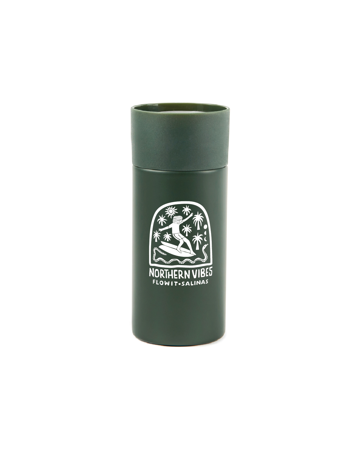 Vaso Térmico FLOWIT Northern Vibes Verde  300 ml
