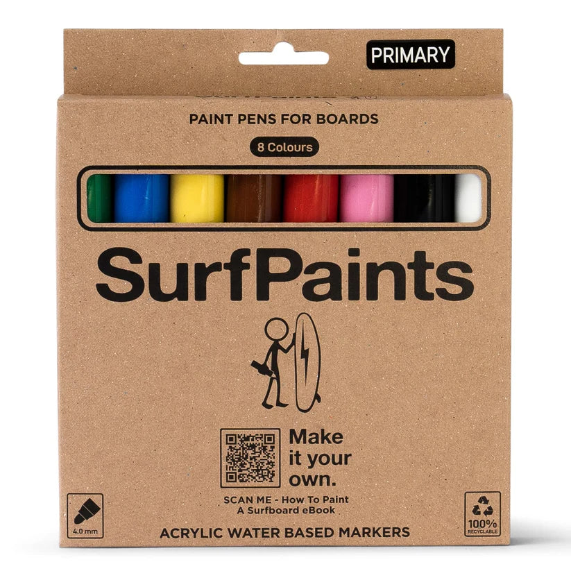 SurfPaints Tonos Primarios Roturalores De Pintura Acrílica 4 mm