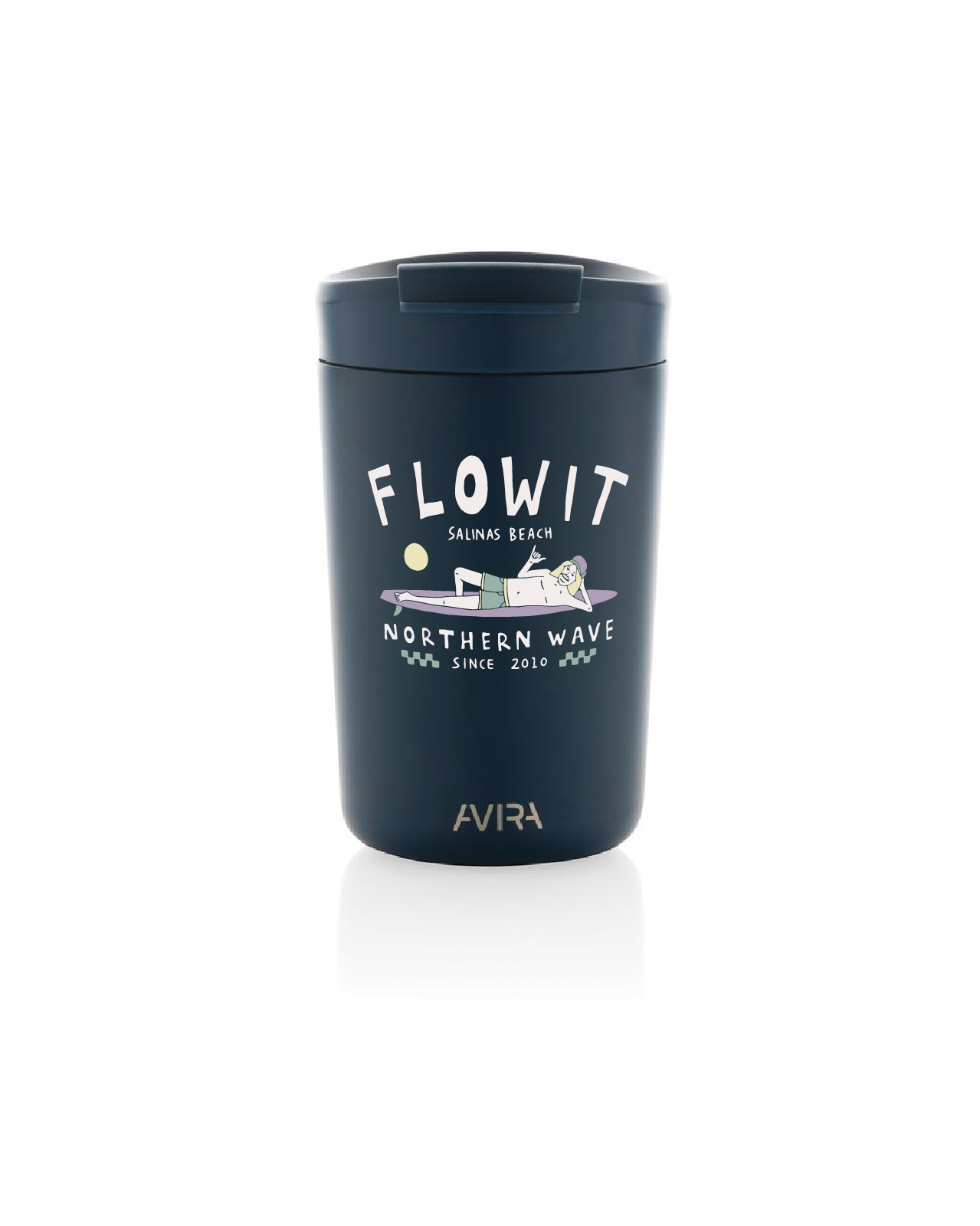 Vaso Térmico FLOWIT 300 ml Muchacho Azul Marino