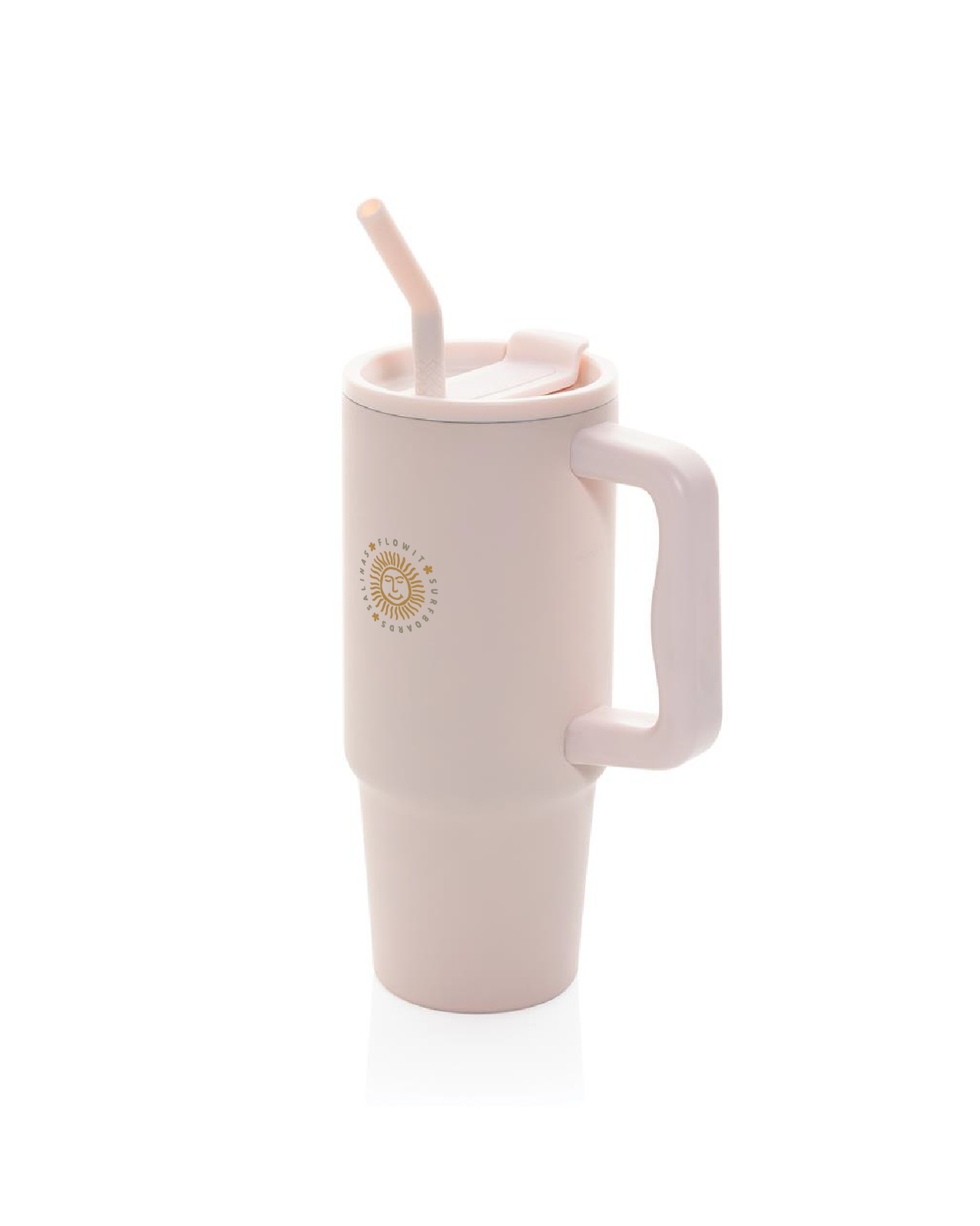 Vaso Flowit RCS De Acero Inoxidable Reciclado 900ml Rosa