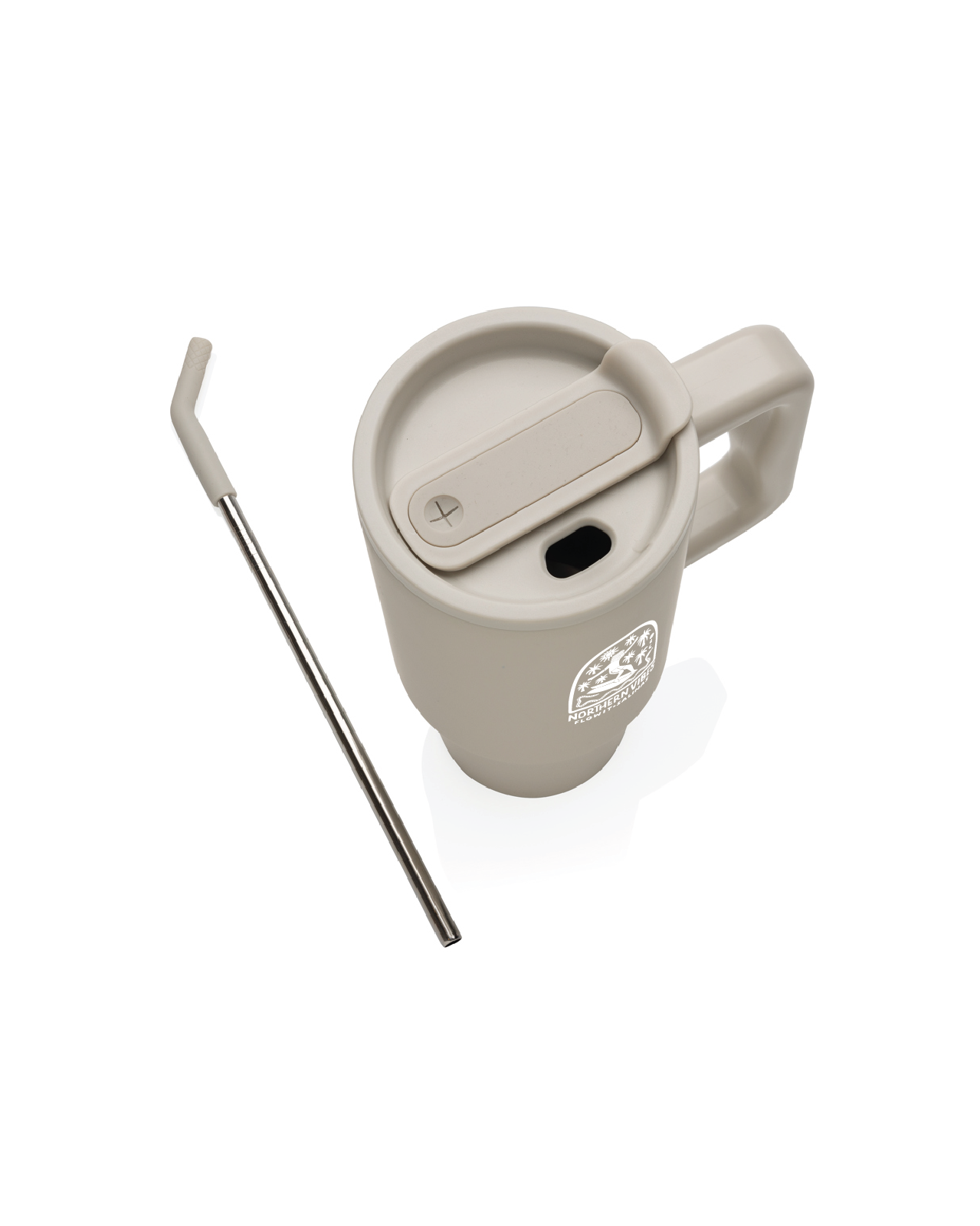 Vaso Flowit RCS De Acero Inoxidable Reciclado Beige 900ml