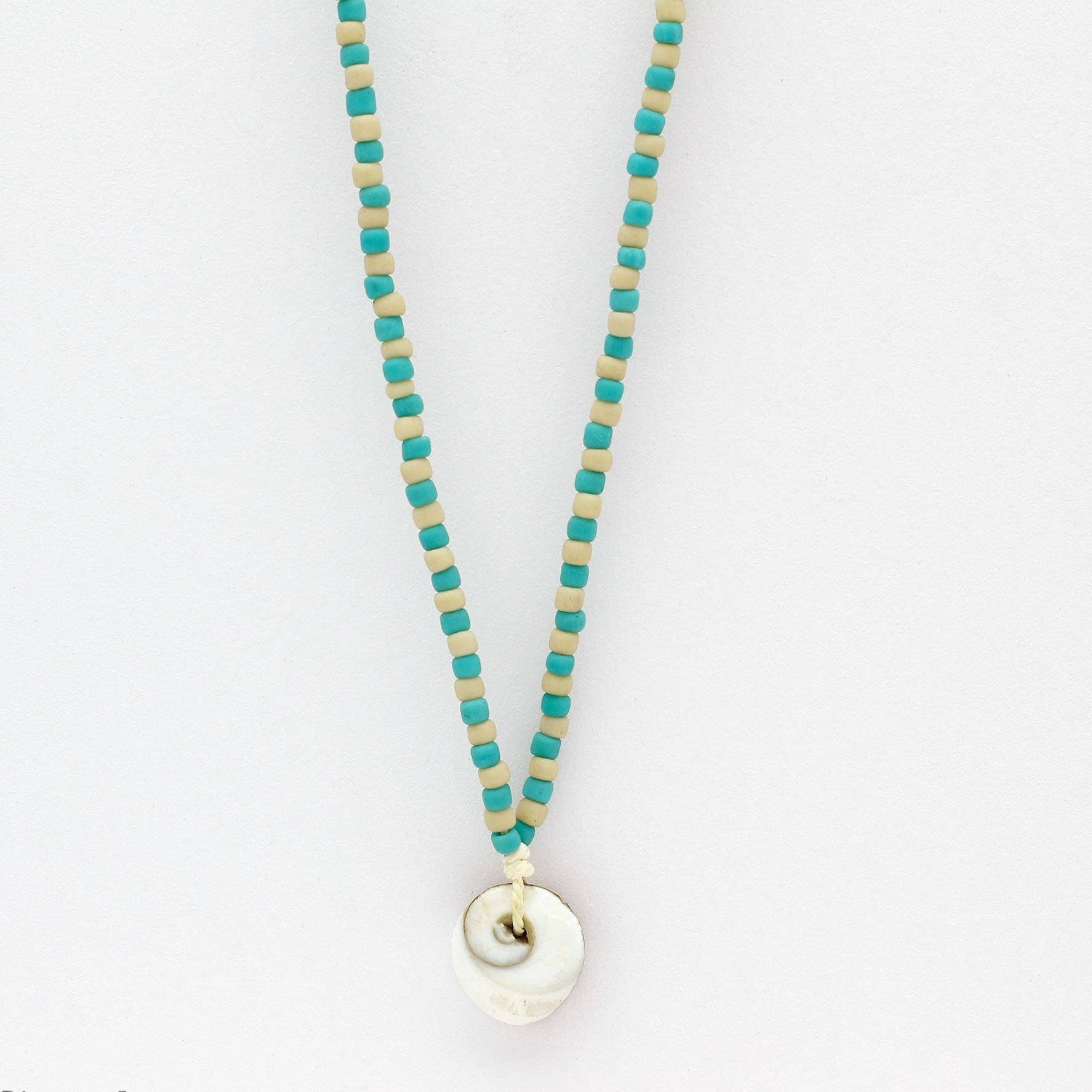 Gargantilla Con Cuentas Tulamben Blanco & Azul