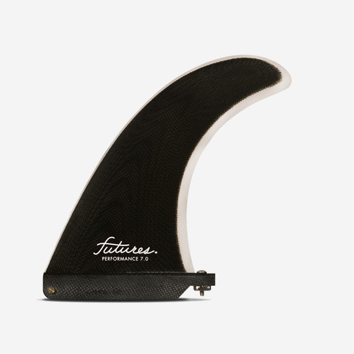 Quilla De Longboard Futures- Performance Fiberglass solid Negro / Gris 7