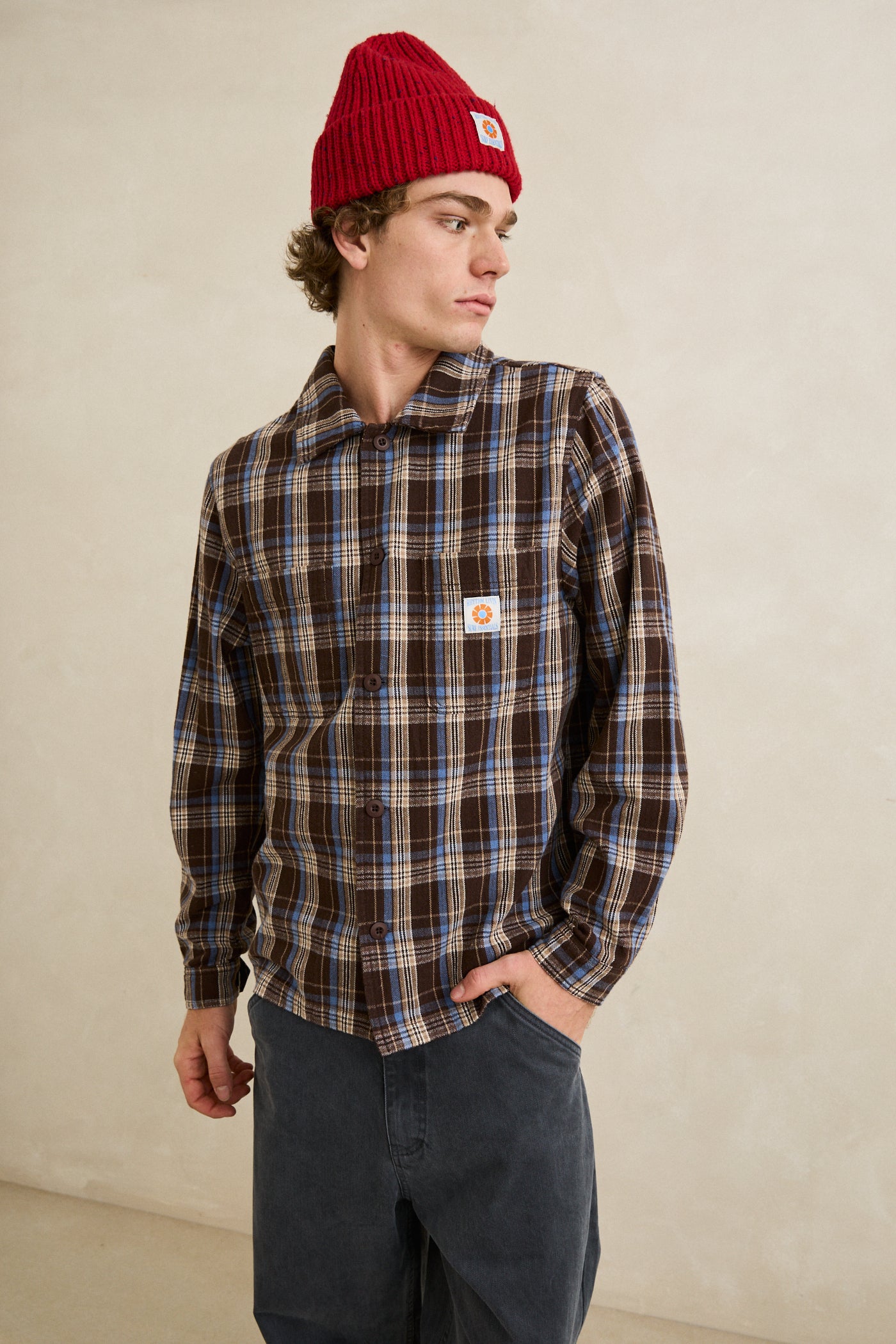 Camisa Rhythem HARLAN LS SHIRT Para Hombre