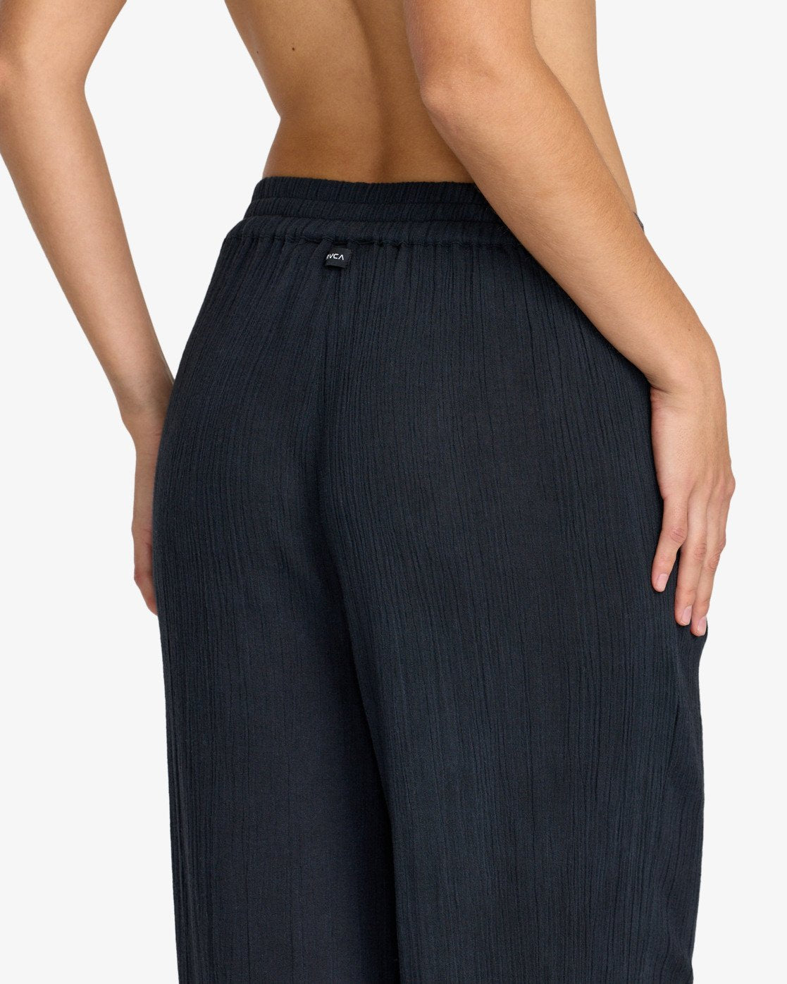 Pantalón RVCA De Cintura elástica NEW YUME WIDE negro