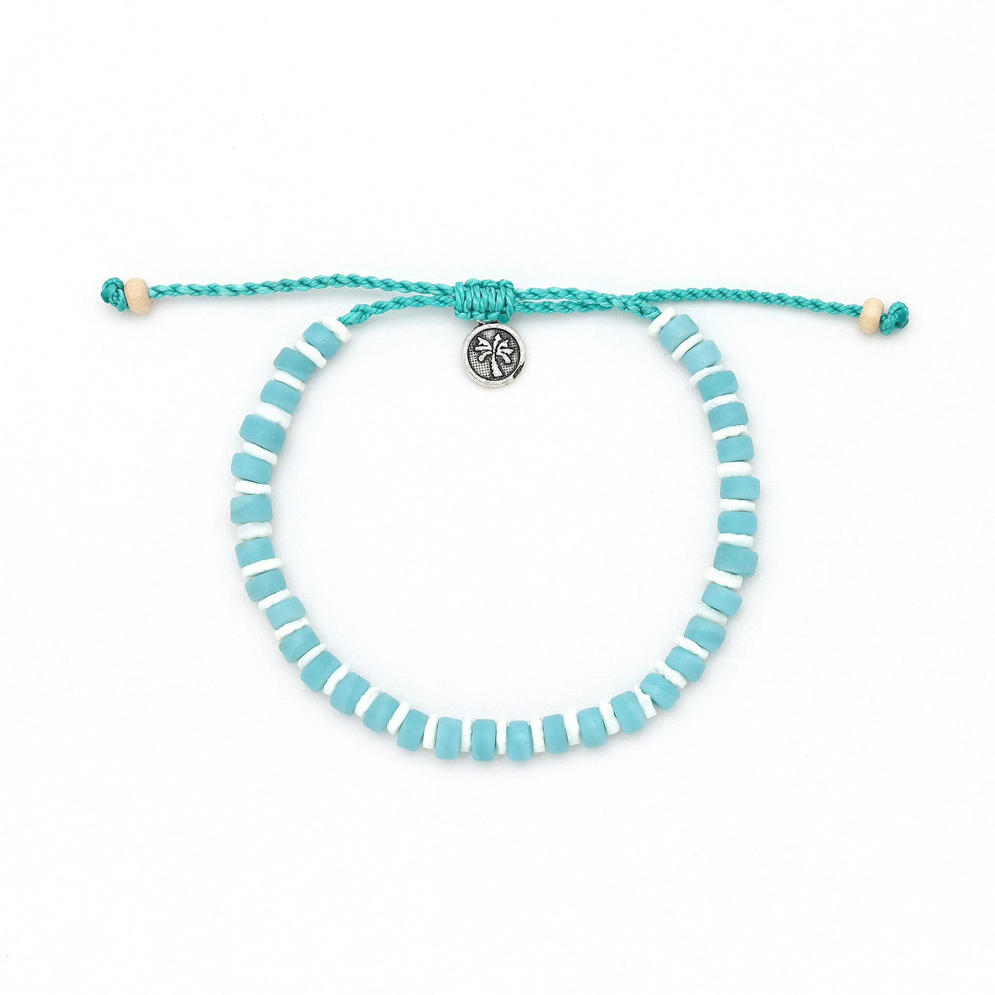 Tobillera de cuentas Pineapple Island azul