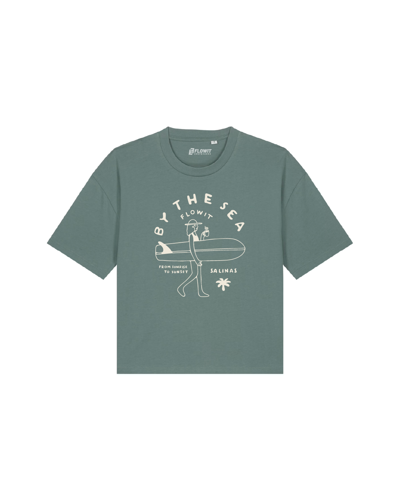 Camiseta Flowit By The Sea Green Bay Para Mujer