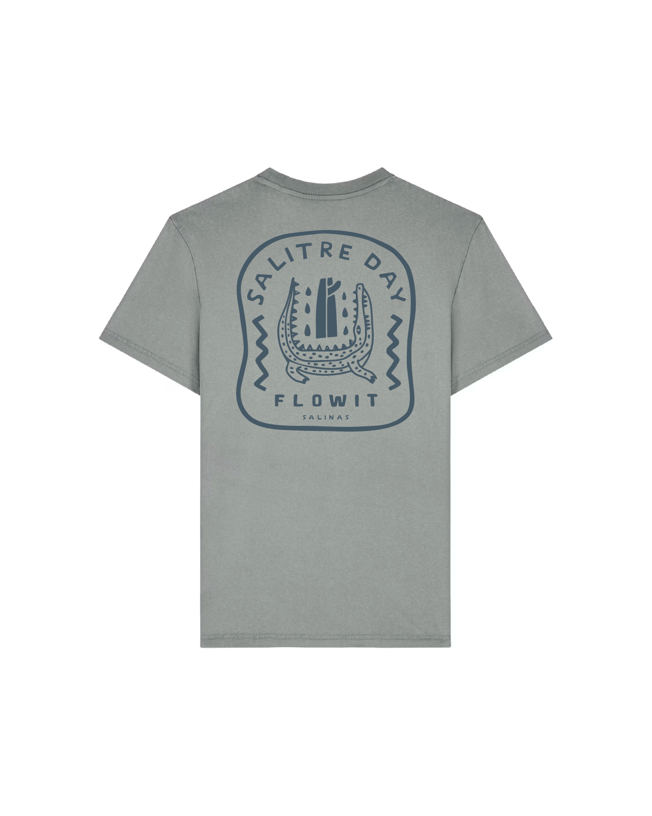 Camiseta Flowit Salitre Day Gris Desgastado