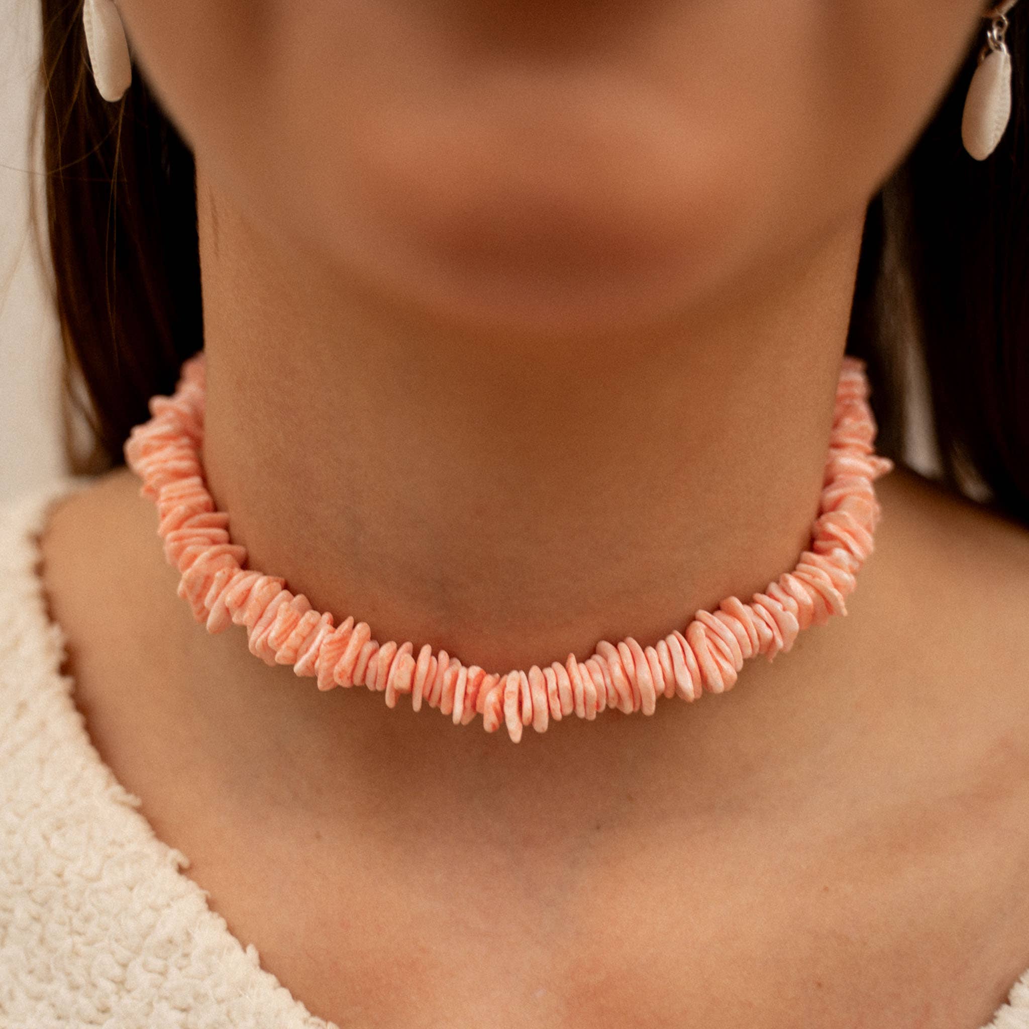 Collar con cuentas Halawa Bay de Pineapple Island: Orange