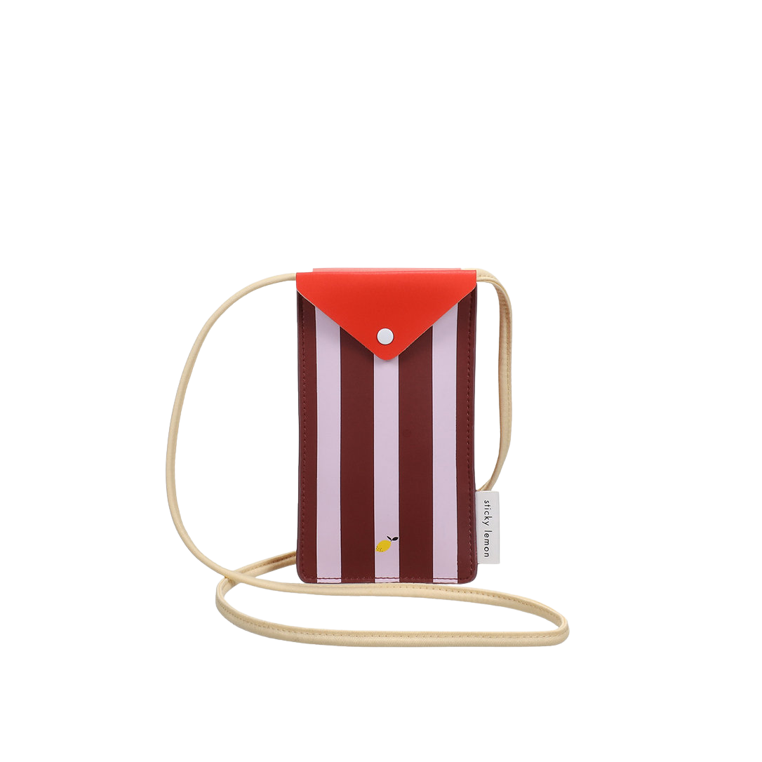 Funda para teléfono Sticky Lemon• recuerdos pegajosos • rayas • lila Gustav •