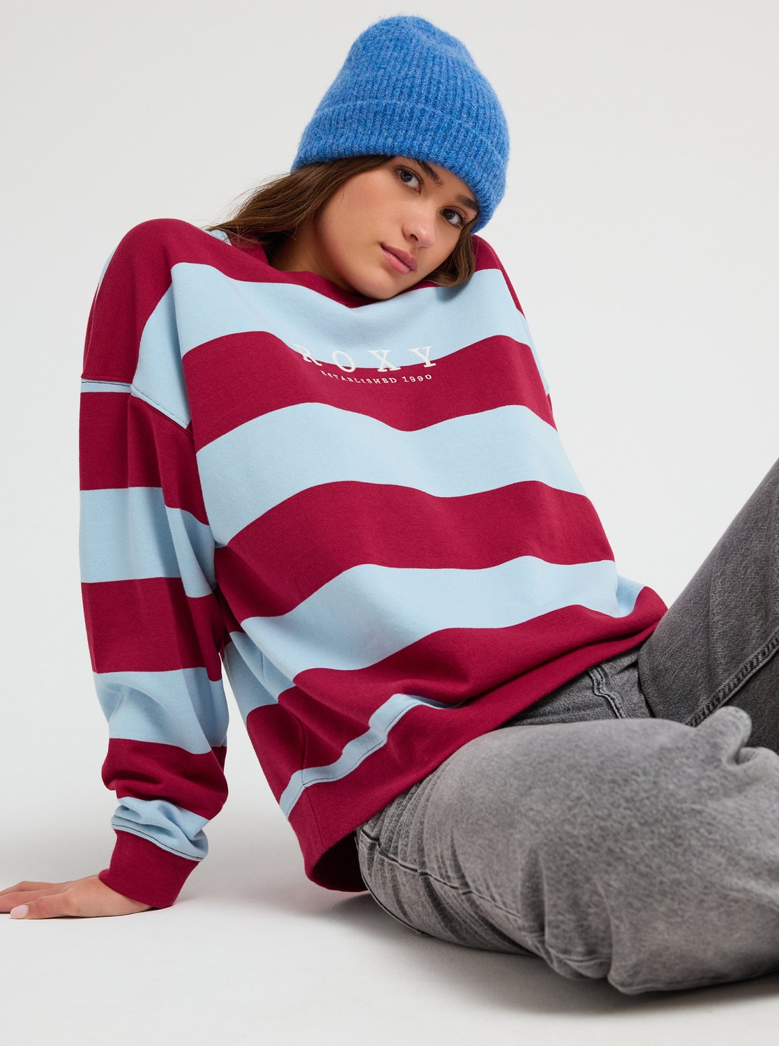 Sudadera Roxy De Rayas Strictly Stripes Para Mujer
