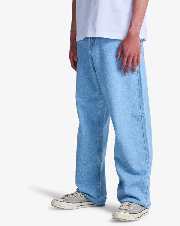 PANTALON VAQUERO RVCA SKATE DENIM BLEACH WASH para hombre