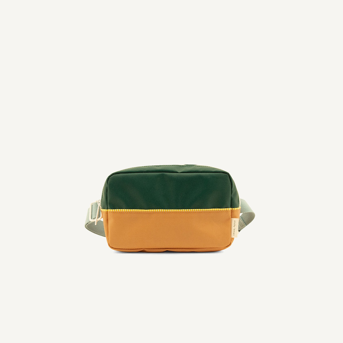 Riñonera Grande Sticky Lemon Verde Beige