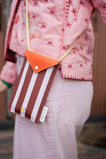 Funda para teléfono Sticky Lemon• recuerdos pegajosos • rayas • lila Gustav •