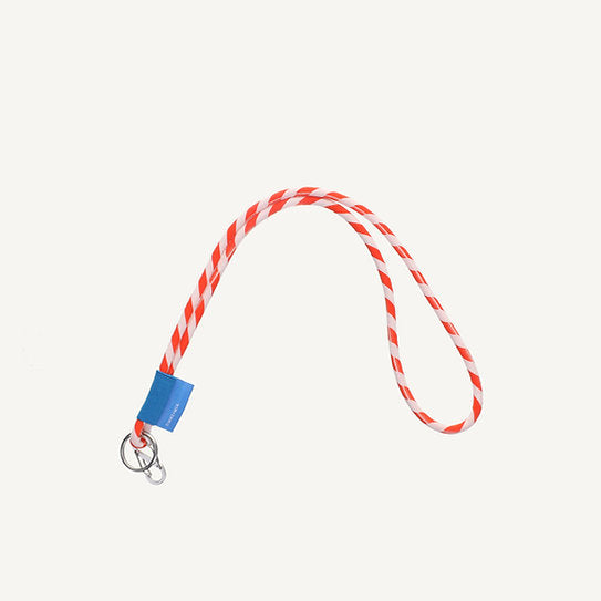 Cordón Para Llaves Tinne Mia Morado Rayas Naranja