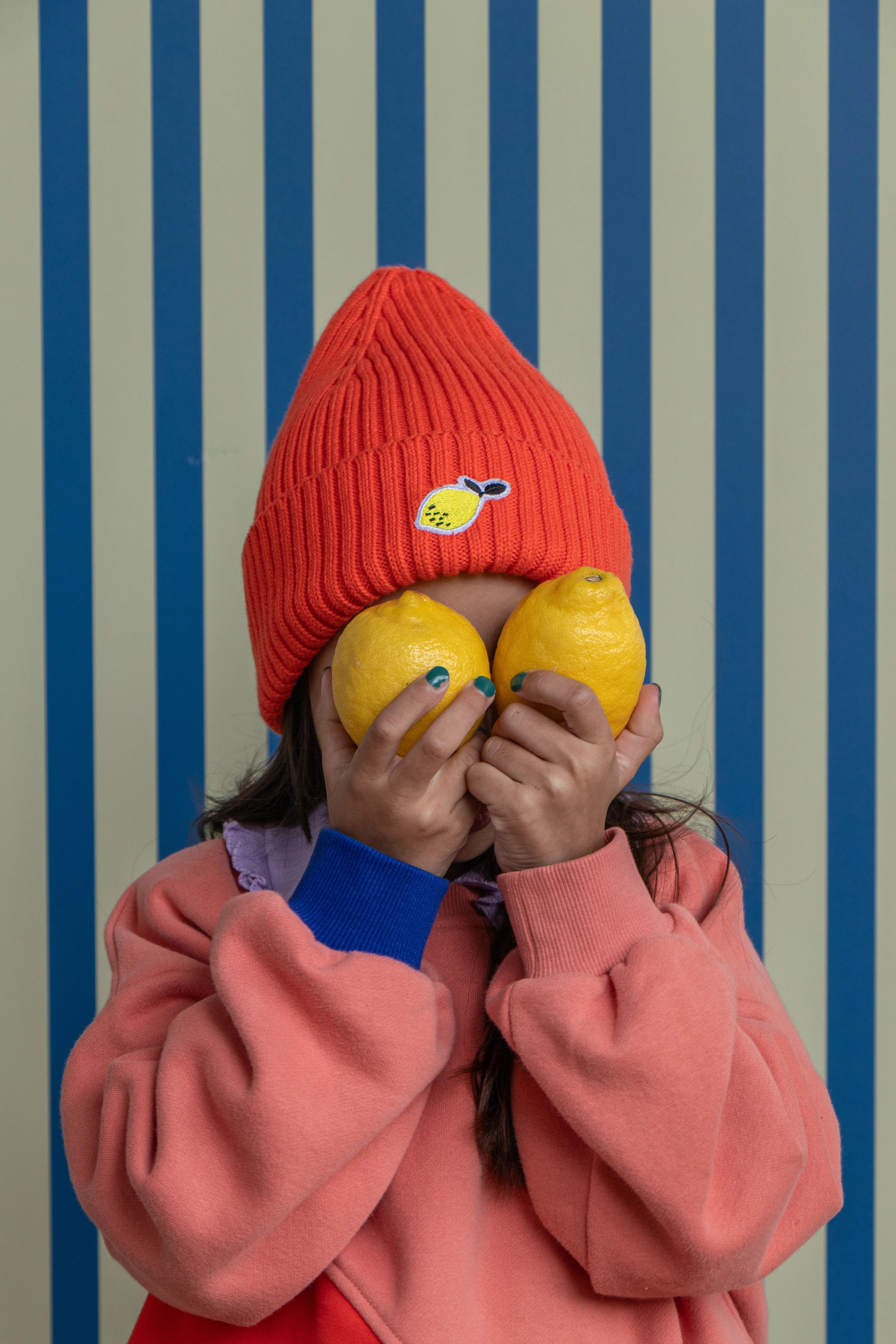 beanie sticky lemon | limón | gorro rojo